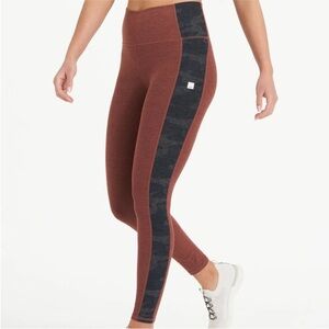 Vuori Aspire Elevation Leggings Copper Brown Black Camo